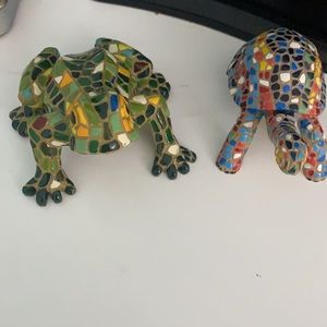 Antoni Gaudi Mosaic Figures (Frog and Turtle)